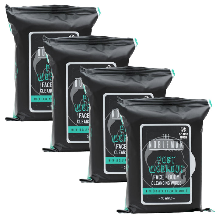 The Nobleman front packaging showing four resealable pouches and branding for portability