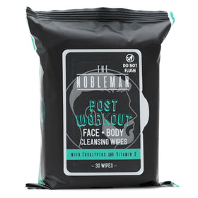 The Nobleman resealable pouch open revealing moist wipes and keeping them fresh