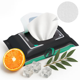 The Nobleman wipes tucked inside a gym bag for convenient post-workout refresh