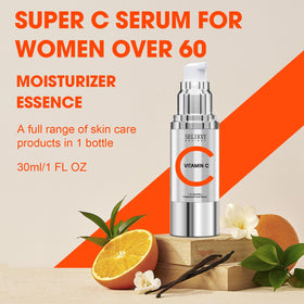 Nodfens serum texture on skin showing hydration and dewy finish for mature skin