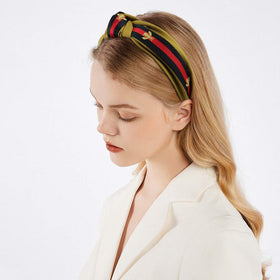 NODG headband used during skincare routine keeping hair away from face for neatness