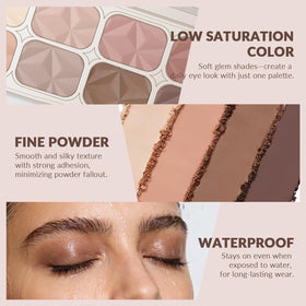 Noerrors application brush on lid demonstrating smooth blending and crease definition