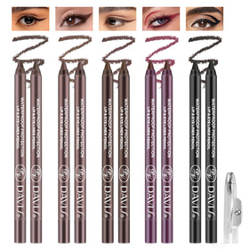 Noerrors front packaging showing five eyeliner shades and dual finishes for versatile looks
