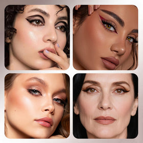 Noerrors eyeliner water droplet test illustrating waterproof wear and smudge resistance