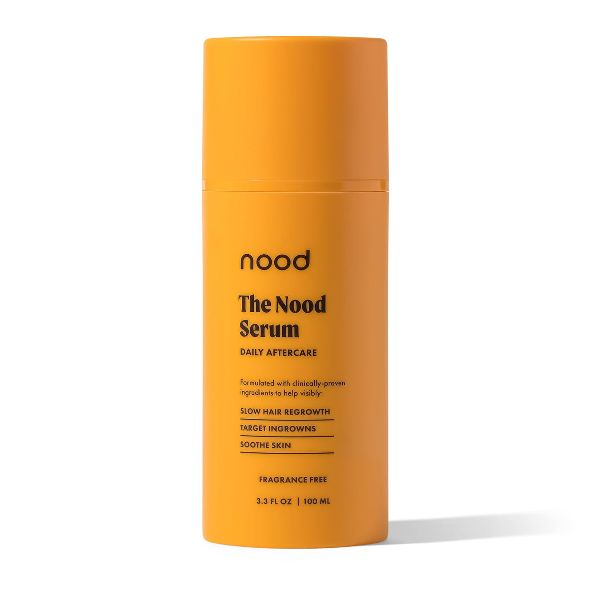Nood bottle front view showing label and calming benefits