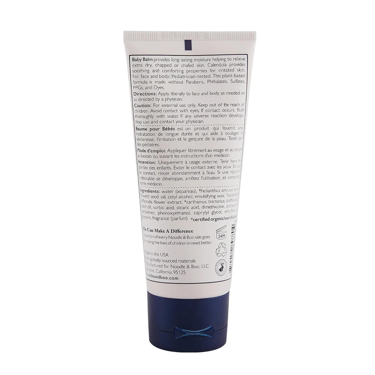 Noodle & Boo close-up of cream texture demonstrating rich hydration benefit