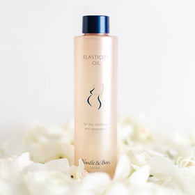 Noodle & Boo pump and label close-up highlighting ingredients and gentle formula