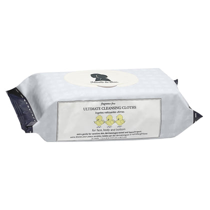Noodle & Boo front packaging showing 72-count unscented wipes and gentle care