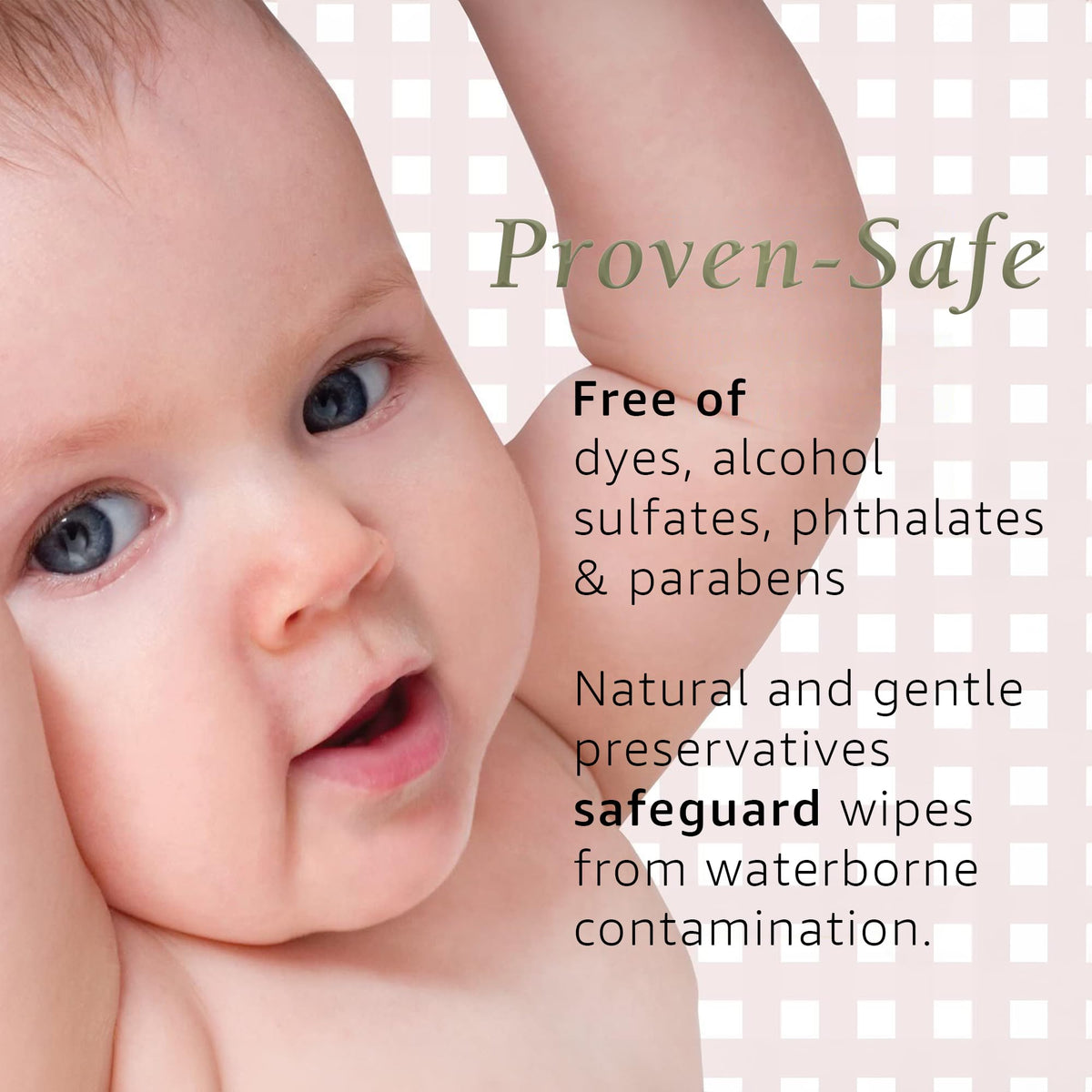 Noodle & Boo wipe in hand cleaning baby face, soft and moisturizing