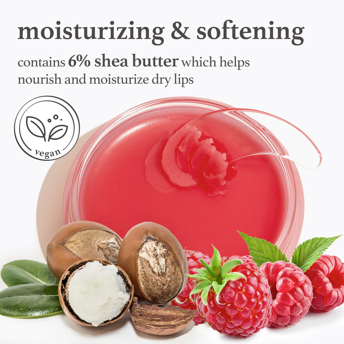 NOONI Appleberry label detail highlighting vegan formulation benefits