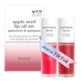 NOONI front packaging showing both Applecherry and Appleplum, travel-friendly shine