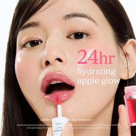 NOONI Applecherry ingredients flatlay with apple seed oil and raspberry extract benefits