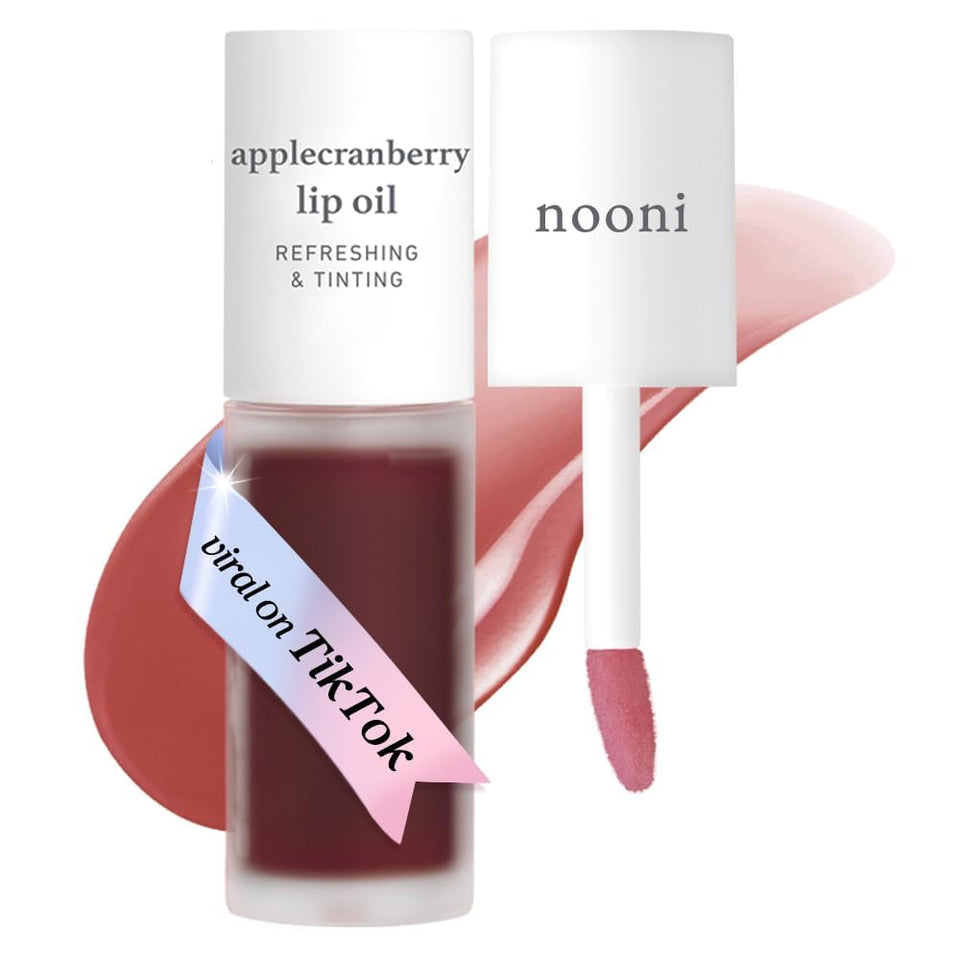 NOONI front packaging showing applecranberry shade and compact tube benefit