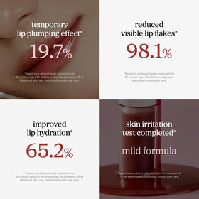 NOONI lips before and after wearing Applegoji showing hydrated, tinted result