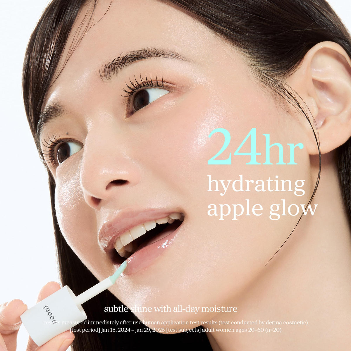 NOONI Applemint ingredient apple seed oil visual highlighting nourishing hydration benefit