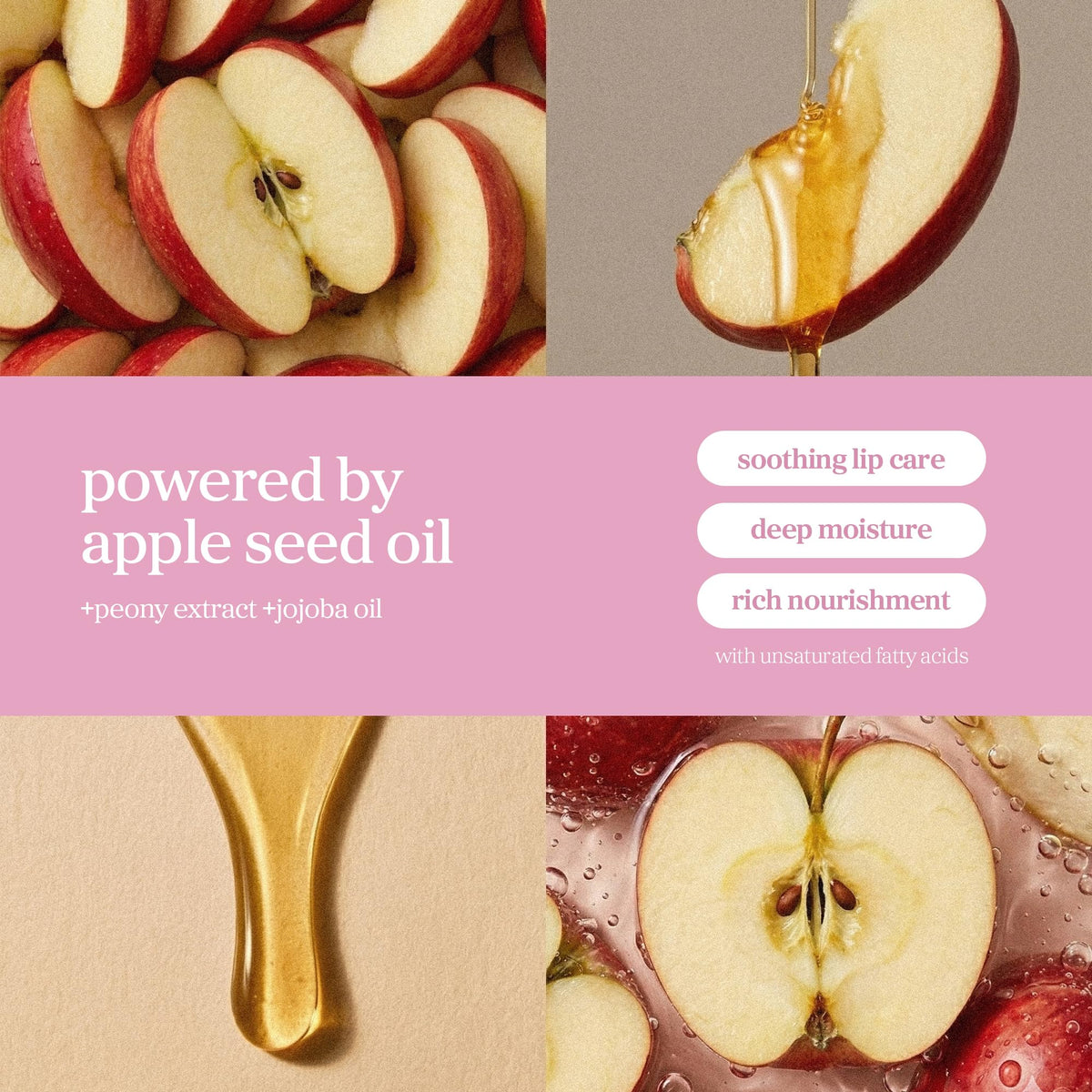 NOONI close-up applicator with oil bead demonstrating smooth application