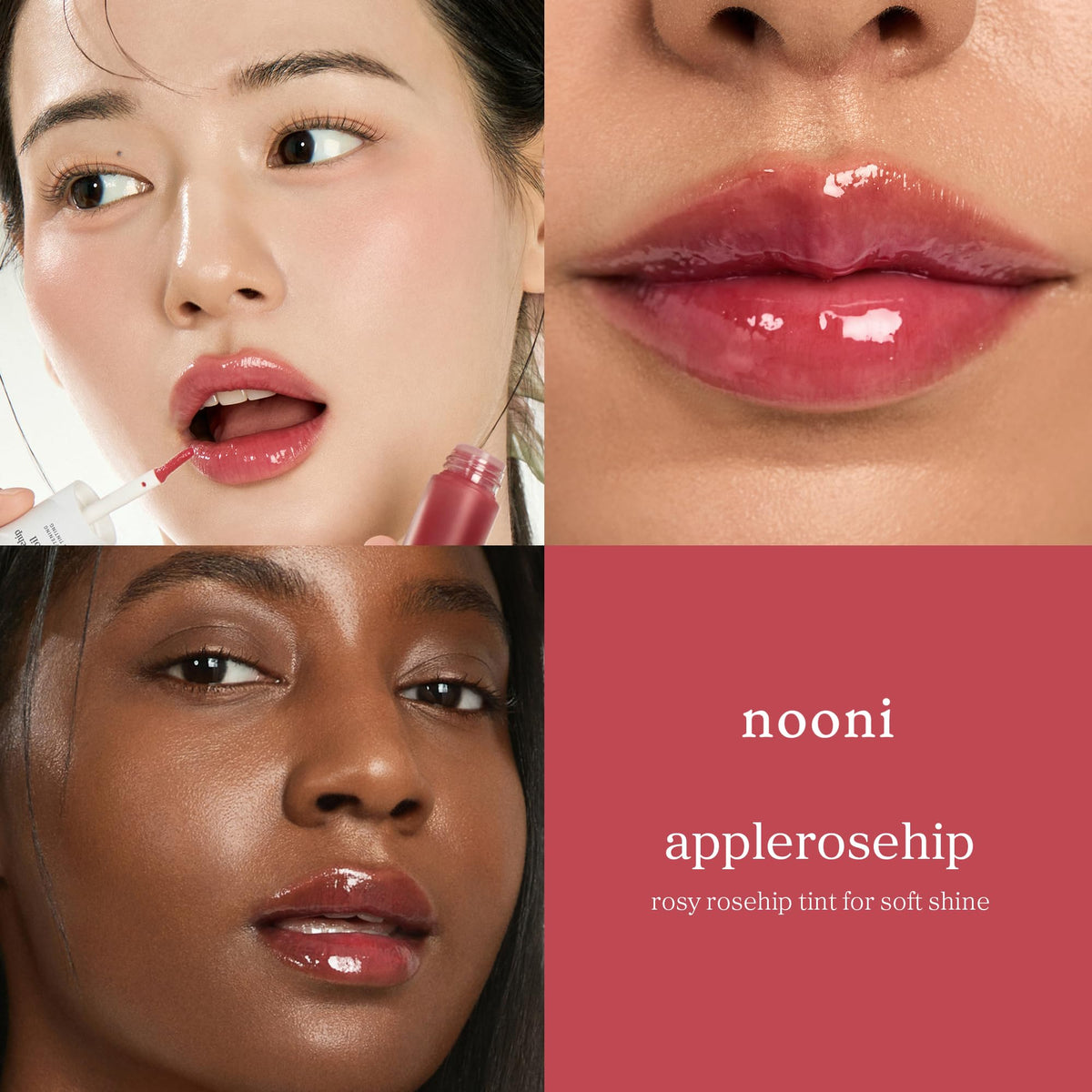 NOONI texture close-up highlighting glossy, non-sticky finish