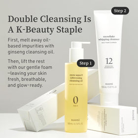 NOONI on bathroom shelf styled for minimalist skincare routine inspiration