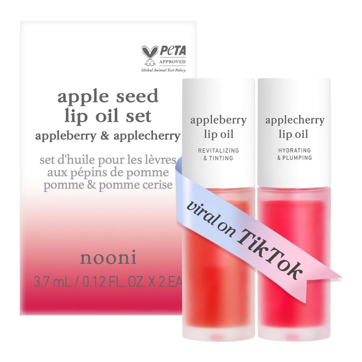 NOONI front packaging showing both Appleberry and Applecherry, convenient gift-ready set
