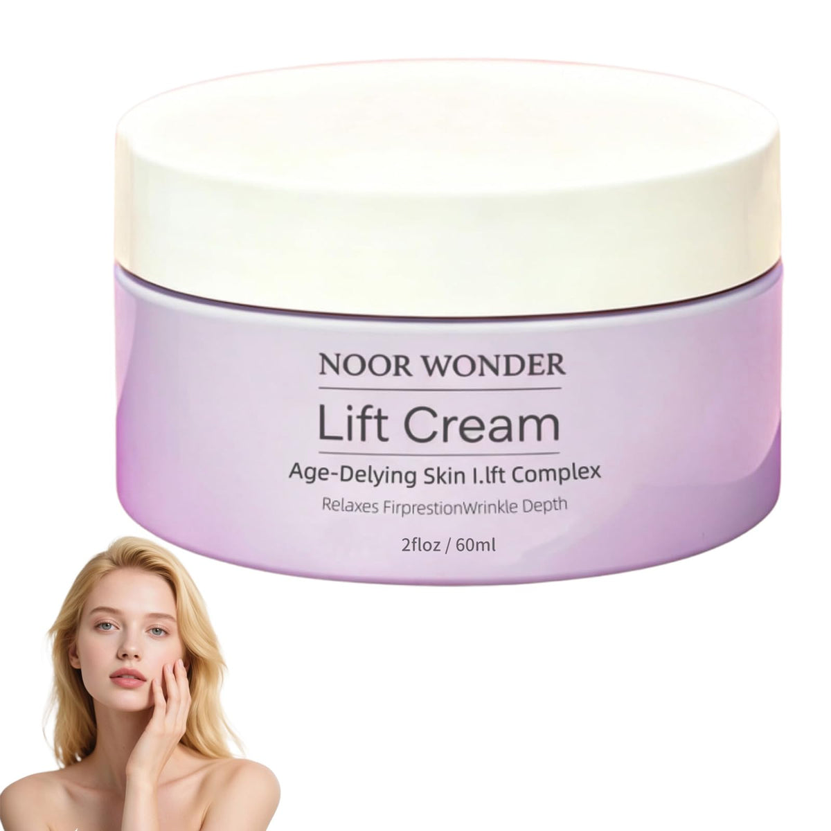 NOOR CREAM front packaging showing product and branding for immediate lifting