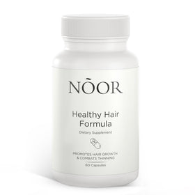 NOOR HAIR front packaging showing bottle and brand for easy identification and trust