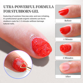 NORCICO gel applied to a nail showing fast softening benefit