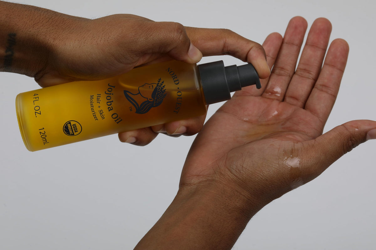 Nord-Ouest applied to hair ends tames frizz and adds conditioning without weight