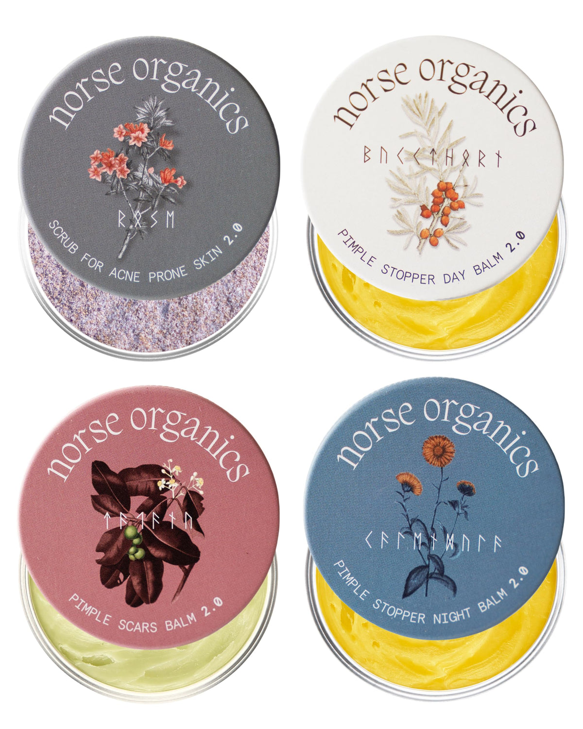 Norse Organics complete kit front packaging shows all four pieces for simplified use