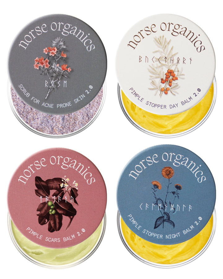 Norse Organics complete kit front packaging shows all four pieces for simplified use