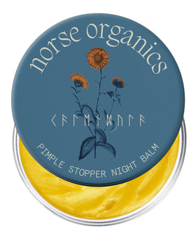 Norse Organics front packaging showing 1 oz balm for targeted overnight treatment