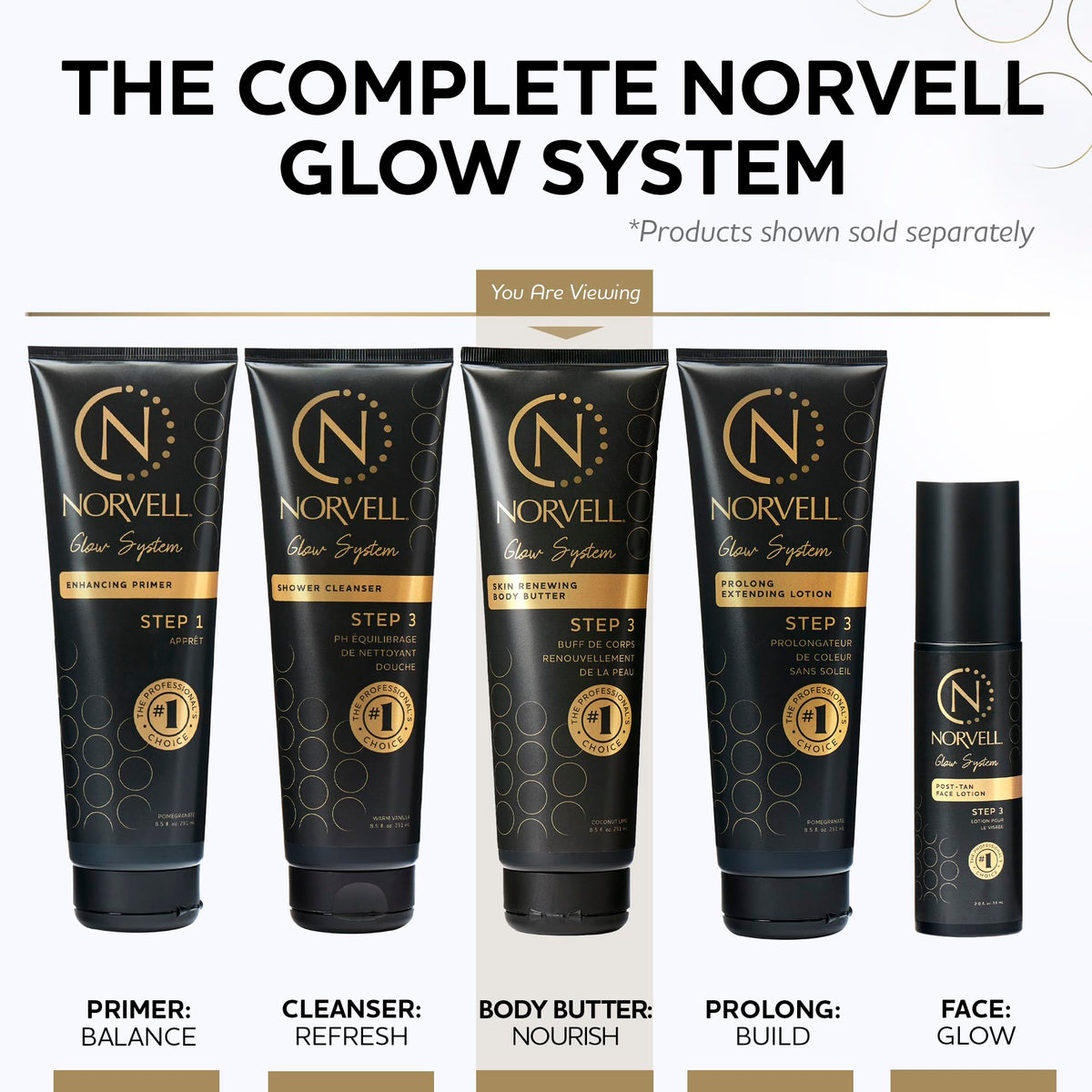 Norvell applying body butter to arm for smooth, even tan maintenance