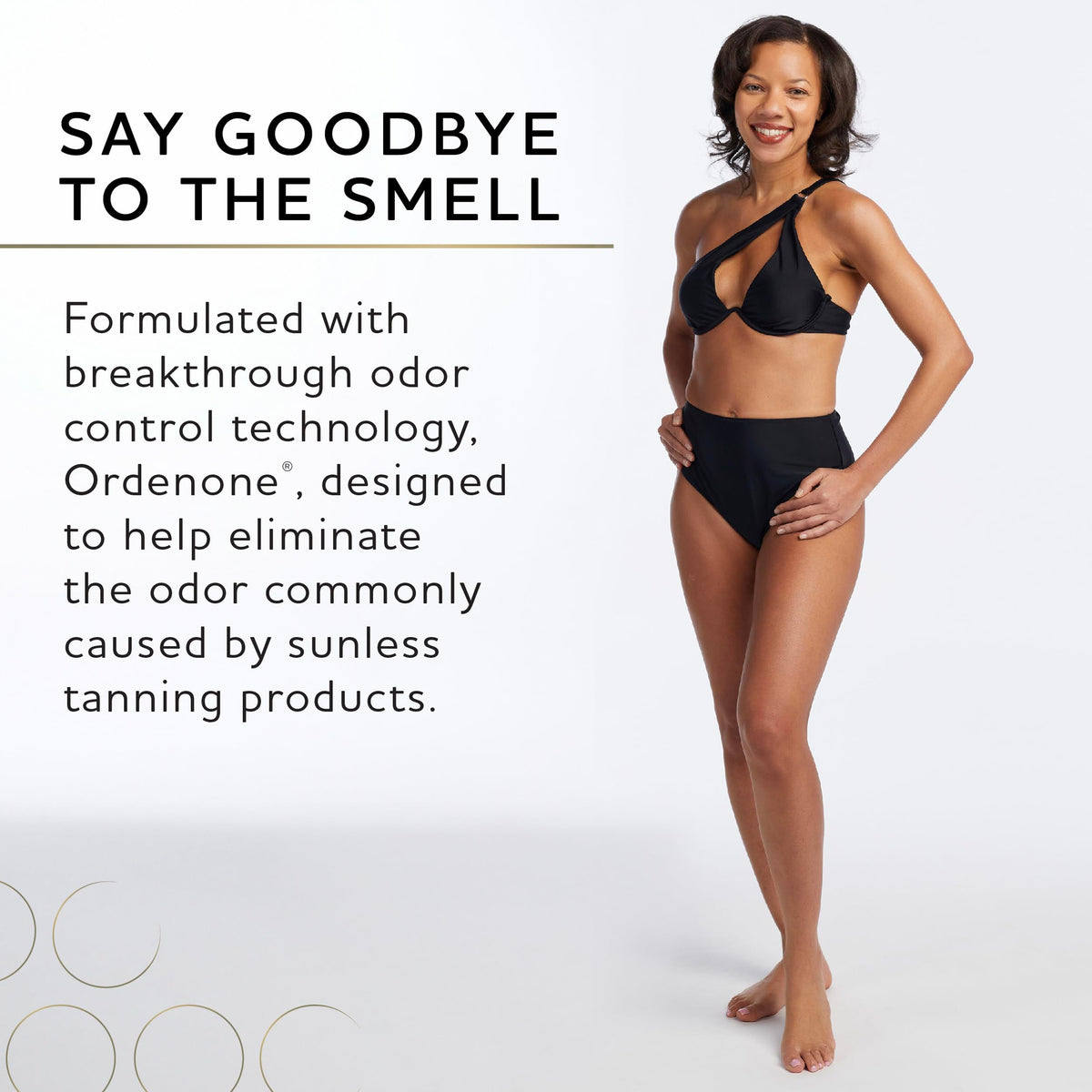 Norvell application on leg demonstration showing smooth, even bronzing in progress