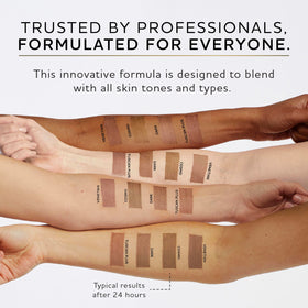 Norvell Cosmo before and after arm showing natural, balanced tan