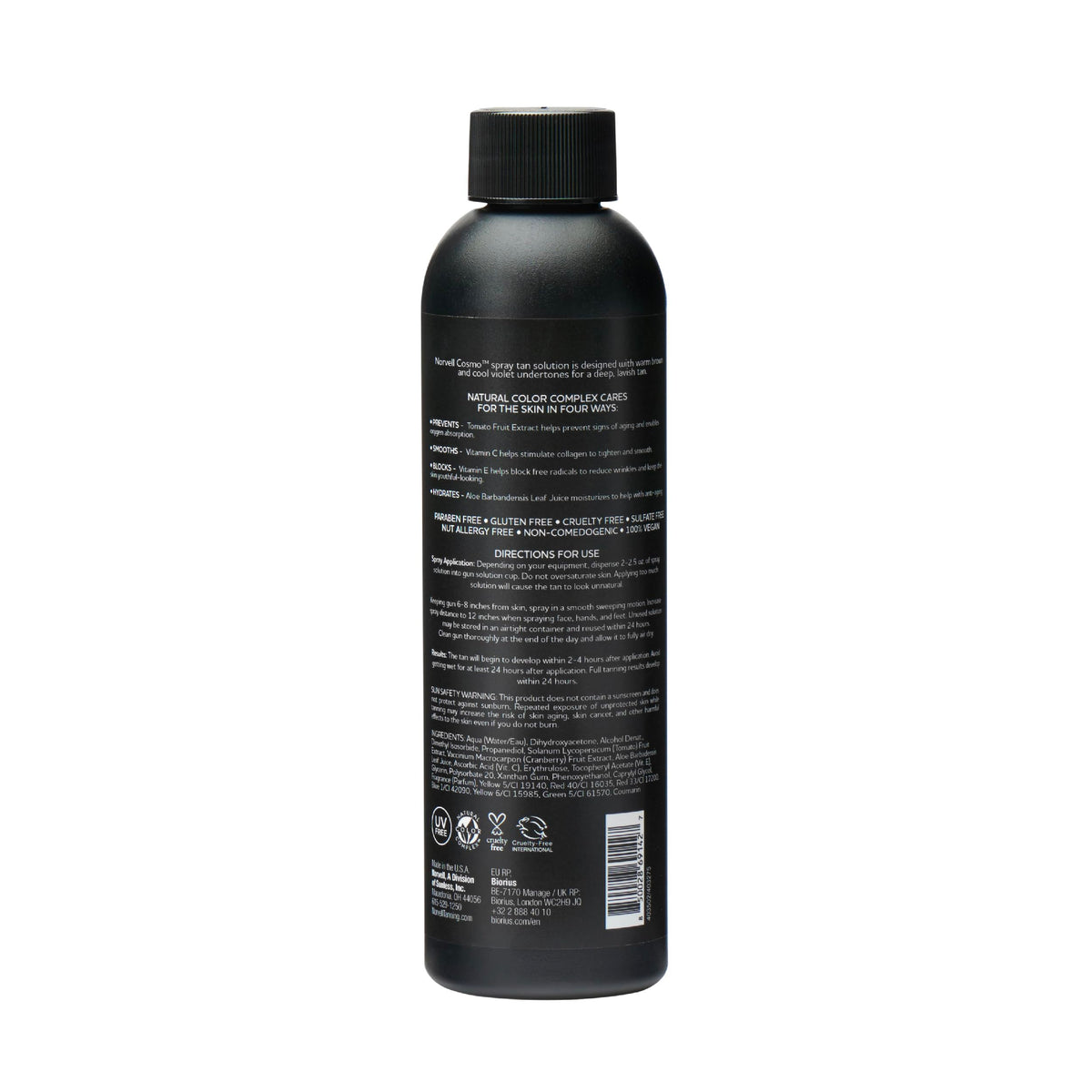 Norvell Cosmo ingredient highlight showing DHA and antioxidants