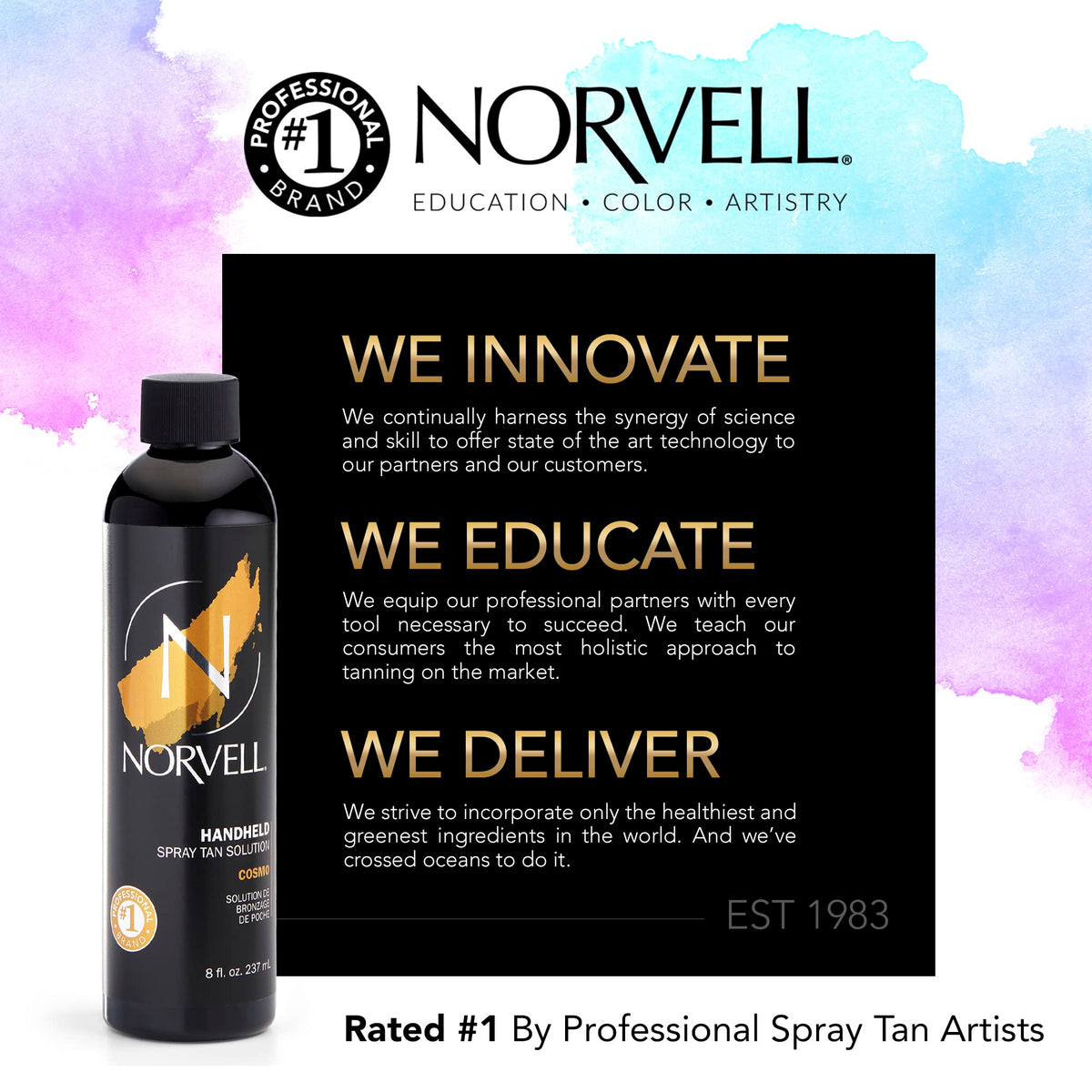 Norvell Cosmo texture close-up showing smooth bronzer blend