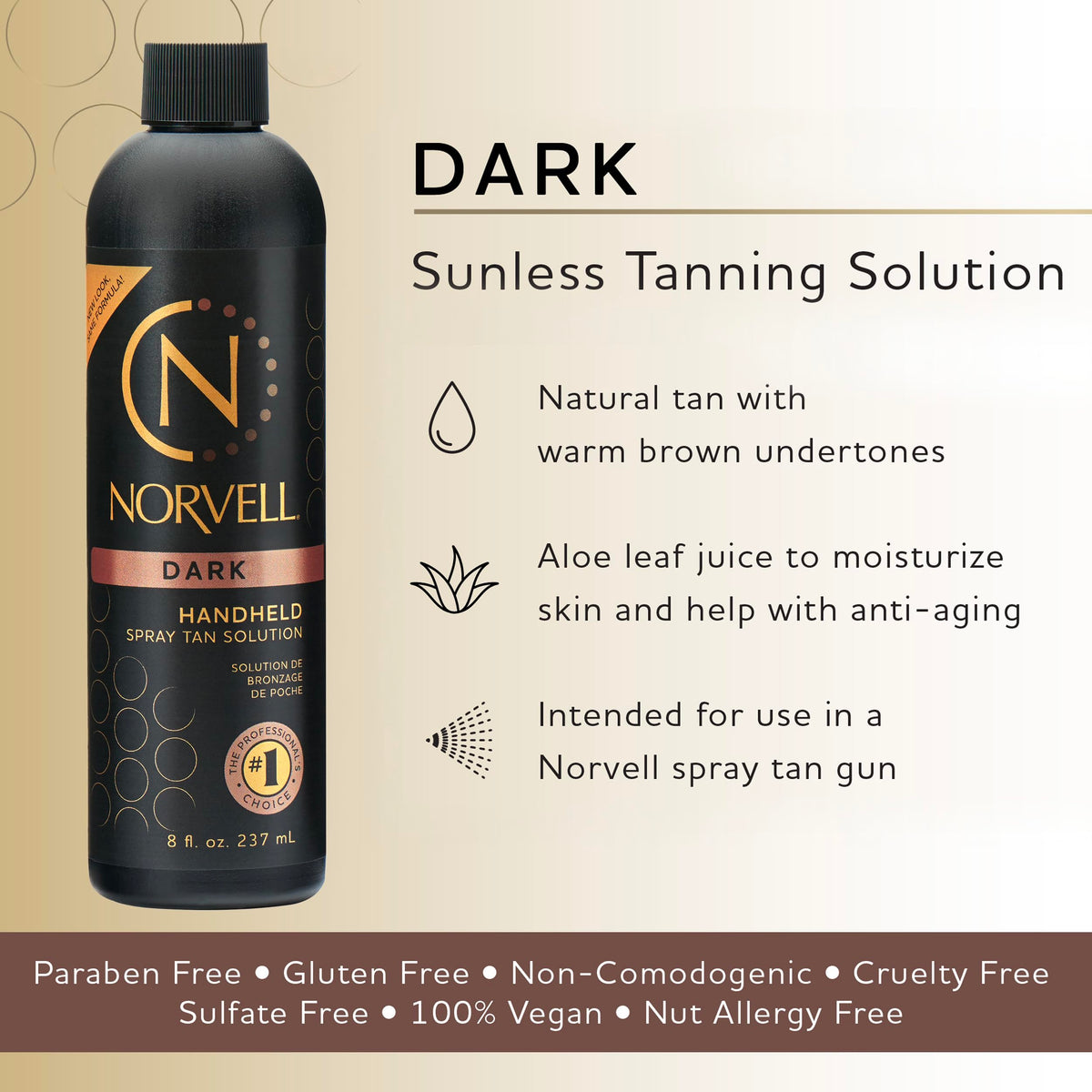 Norvell 8 fl oz bottle close-up highlighting label clarity and size