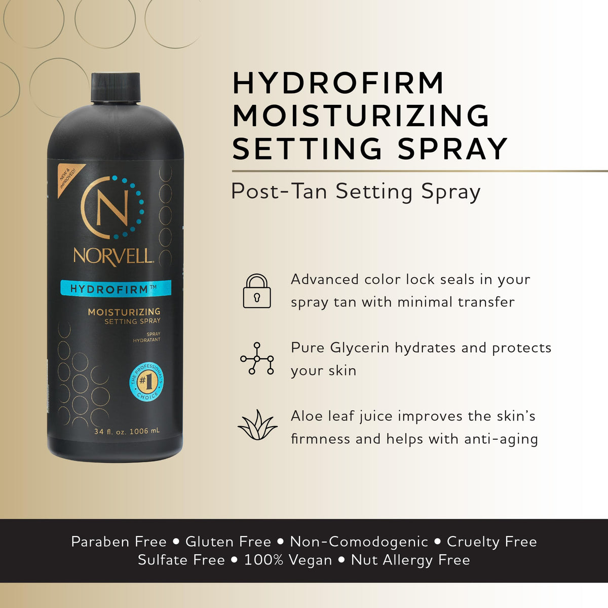 Norvell close-up of mist droplets and texture demonstrating hydrating formula