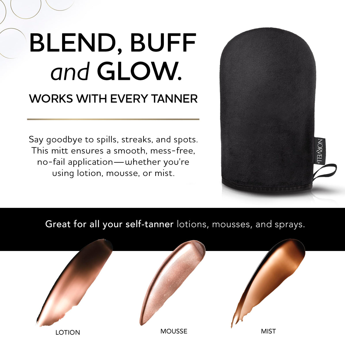 Norvell fabric texture closeup highlighting soft surface for smooth blending benefit