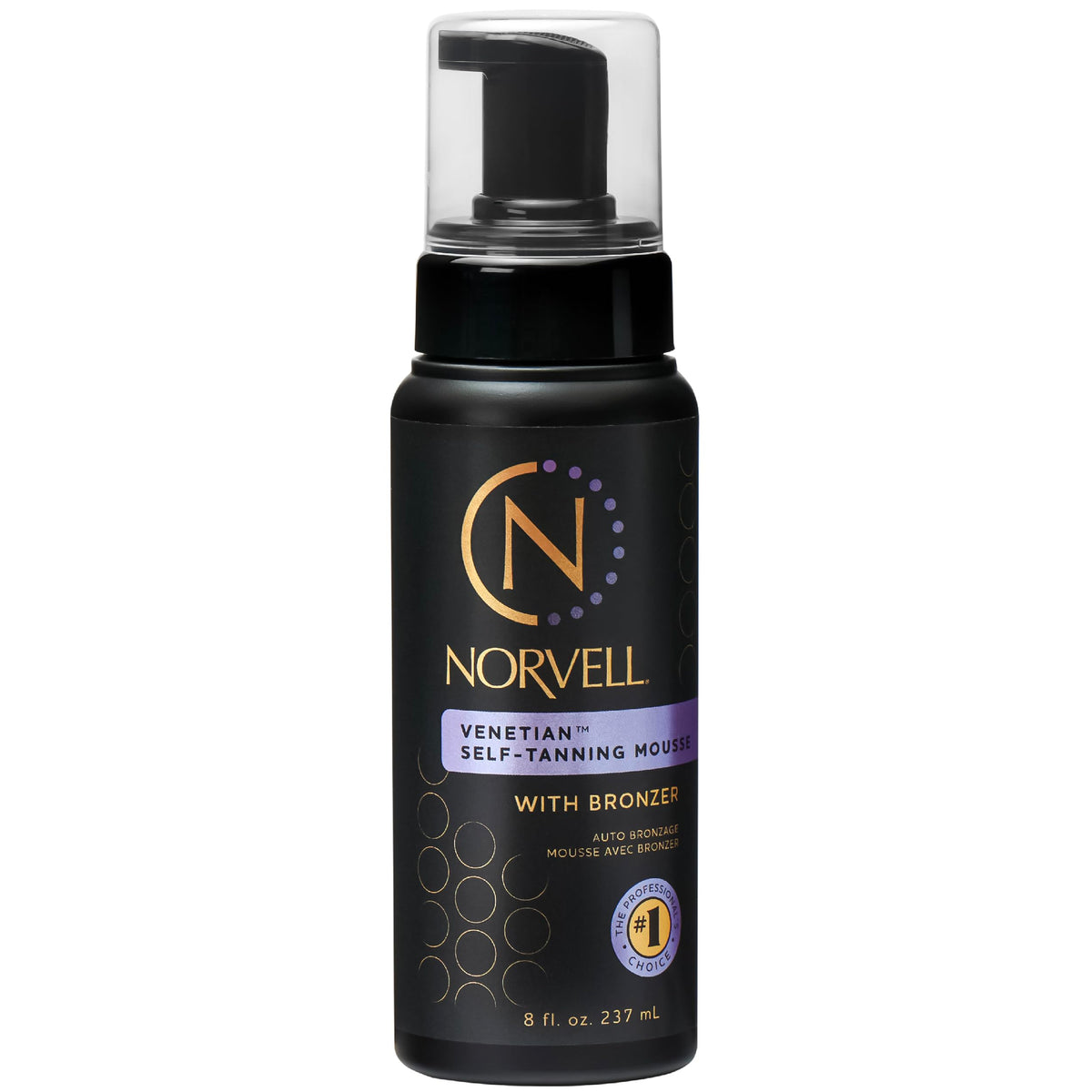 Norvell mousse front packaging showing bottle and label for easy identification and shelf appeal