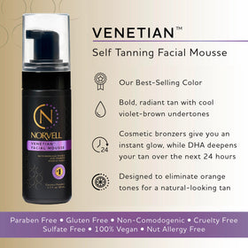 Norvell mousse texture close-up displaying velvety, lightweight finish benefit
