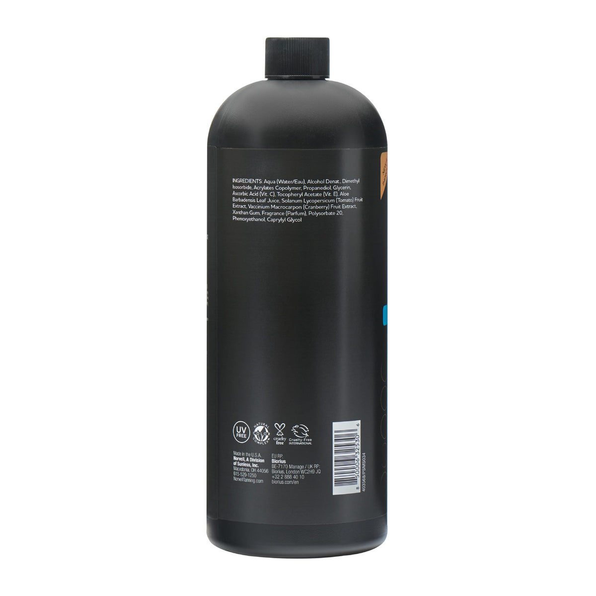 Norvell smooth skin after use showing improved texture and prolonged tan