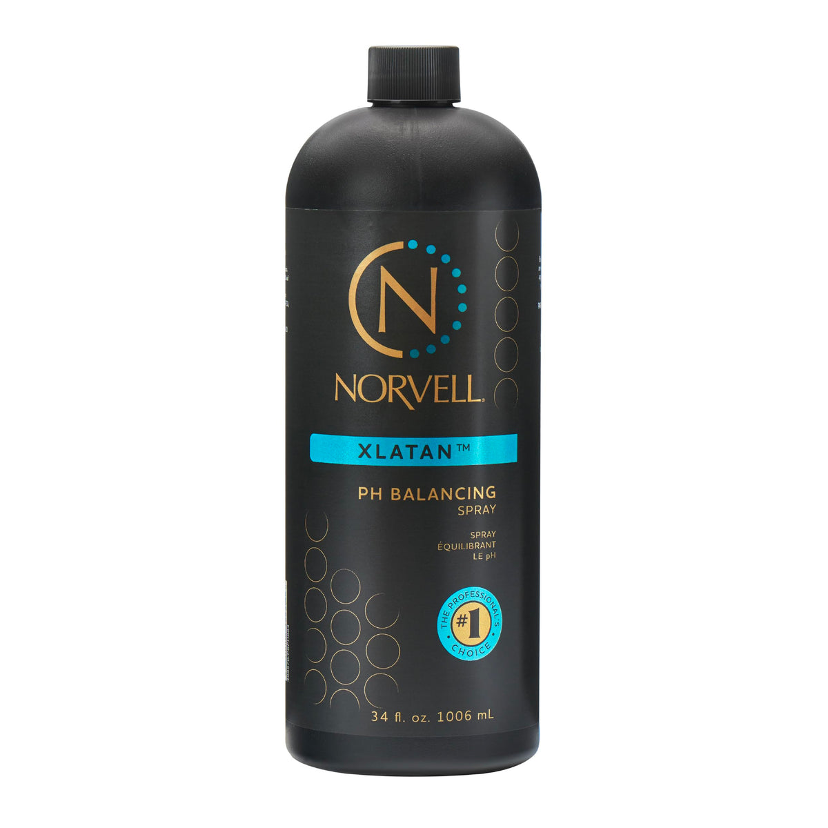 Norvell front bottle shot showing XLATAN prep spray and professional benefit
