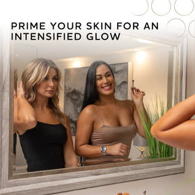 Norvell technician using XLATAN in salon demonstrating primed tanning benefit