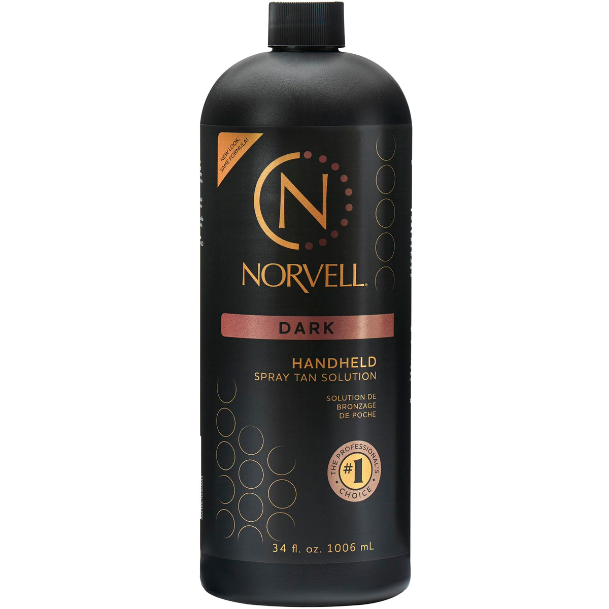Norvell front packaging showing bottle and logo, professional appearance benefit