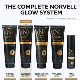 Norvell creamy foam texture close-up showing moisturizing, non-stripping lather