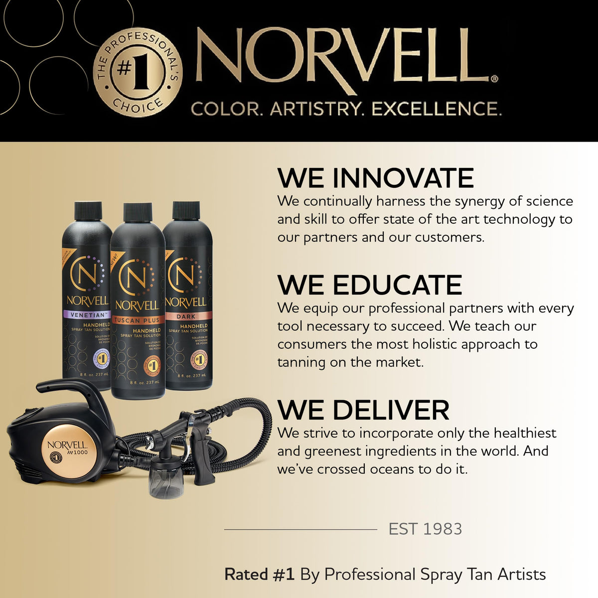 Norvell training manual and laptop displaying professional education and technique tips