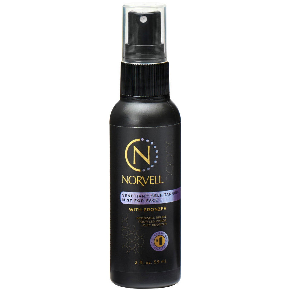 Norvell front packaging showing bottle and branding for instant bronze