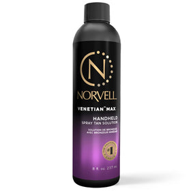 Norvell Venetian Max front packaging showing deep bronze solution and professional branding benefit