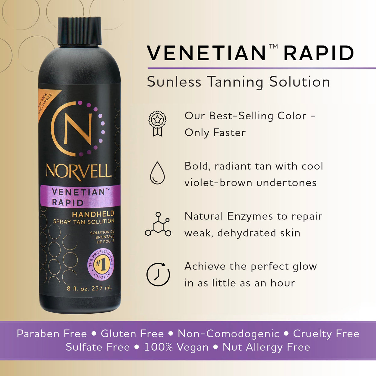 Norvell Venetian One texture close-up demonstrating smooth blendability for even coverage