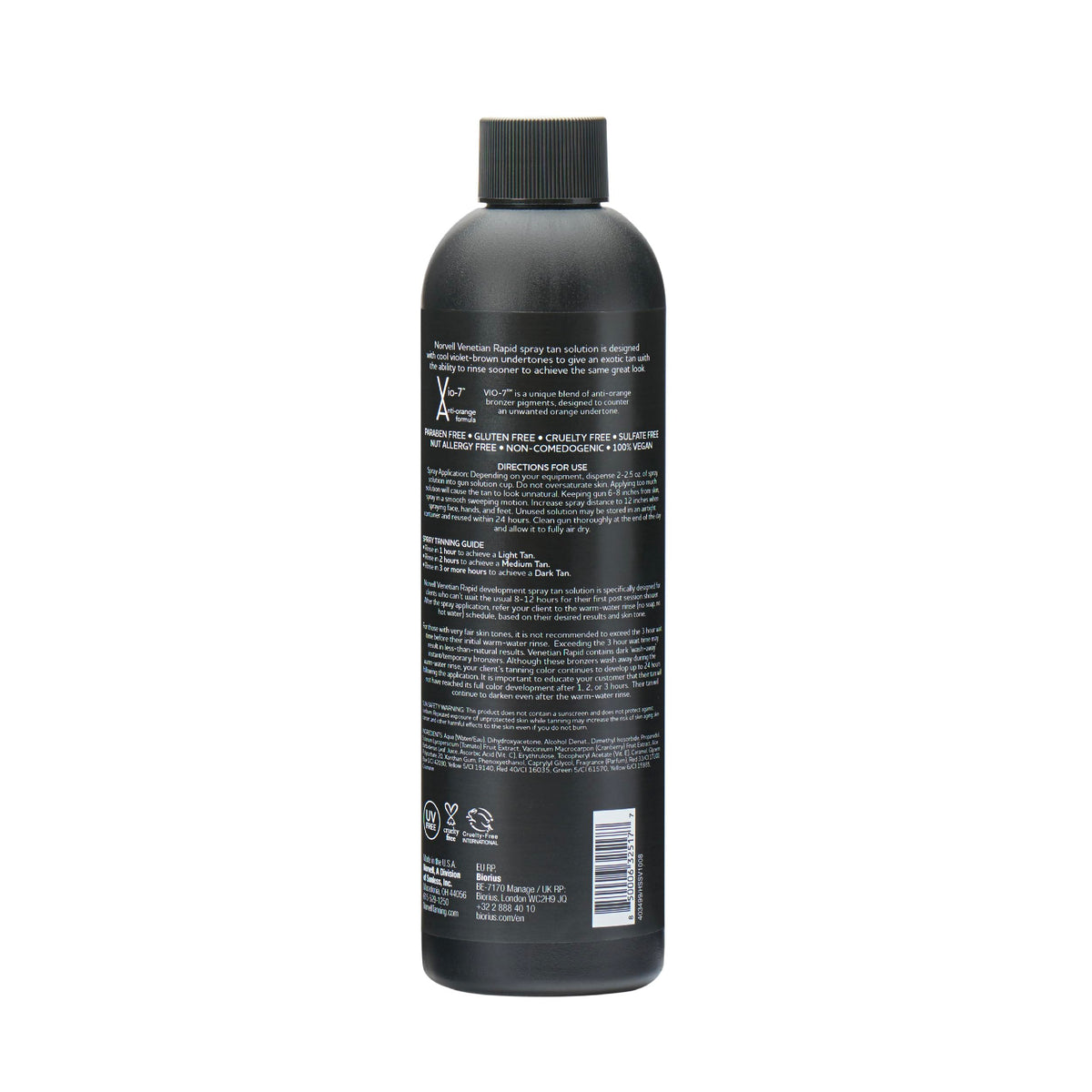 Norvell Venetian One expiration label close-up to confirm freshness and manufacturing date